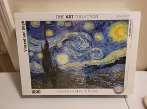 PUZZLE EUROGRAPHICS Vincent Van Gogh STARRY NIGHT 1000PC JIGSAW NEW SEALED - Picture 1 of 5