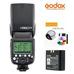 Godox V860II-S TTL HSS 1/8000s 2.4G Flash Speedlite Fr Sony+Color Filter Gift - Picture 1 of 7