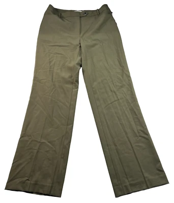 Calvin Klein Dress Pants Womens Size 4 Green Pockets Business Career New Bootcut - Image 1 of 4