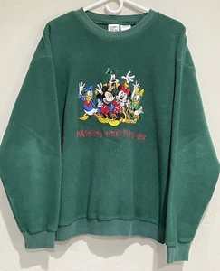 Mickey and Friends Vintage Sweat Shirt Disney Store Embroidered M/L - Picture 1 of 10