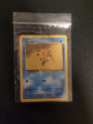 Pokémon TCG Staryu EXTREMELY RARE INK SPOT/ERROR 65/102  - Image 1 of 3