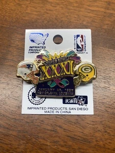 Vintage Official NFL Super Bowl XXXI 31 Pin Packers/Patriots New Orleans 1997🔥 - Picture 1 of 2
