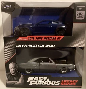 Jada Fast and Furious Legacy Series Exclusive 2016 Mustang Plymouth Road Runner - Picture 1 of 12