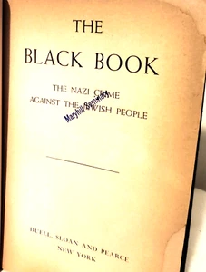 THE BLACK BOOK, History, WWII, 1946, Illustrated, fold-out, Book - Imagen 1 de 18
