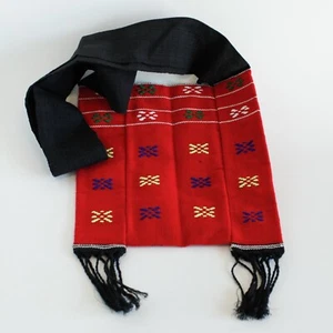 Hippie Bag Woven Red And Black - Picture 1 of 9