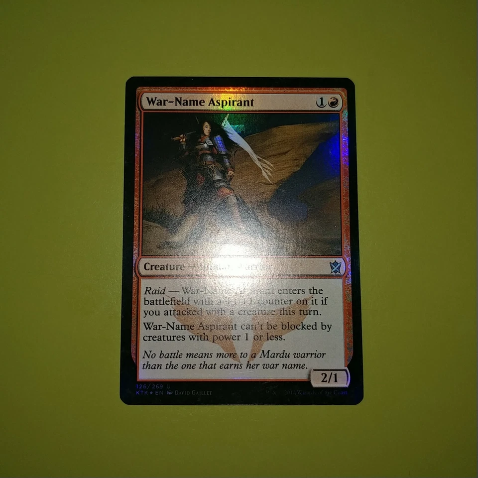 FOIL War-Name Aspirant x1 Khans of Tarkir 1x Magic the Gathering MTG  - Image 1 of 1