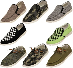 NORTY Men's Lightweight Loafer Slip On Lace Up Casual Boat Shoe - Picture 1 of 57