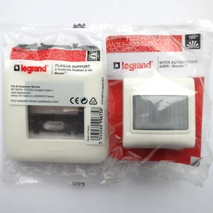 Interrupteur automatique (détecteur mouvement) Legrand 099622 + Support + Plaque - Picture 1 of 4