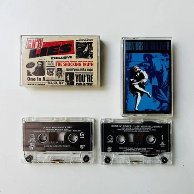 G N' R Lies Use Your Illusion II Guns N' Roses Cassette Lot - Image 1 of 4