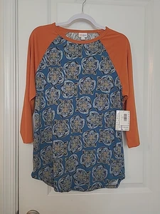 NUEVO CON ETIQUETAS Camisa Top Túnica Lularoe Randy Talla L Estampado de Tigre Mangas 3/4 Pullover Informal - Imagen 1 de 10