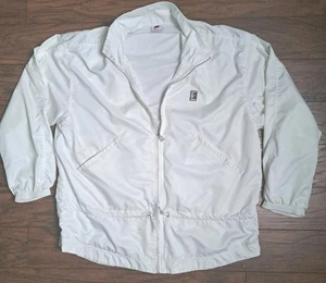 Vintage Nike Challenge Court Tennis Jacket Agassi Mens Large White 90s - Picture 1 of 17