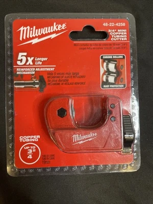 Milwaukee 48-22-4258 3/4' mini copper tubing cutter - Image 1 of 2