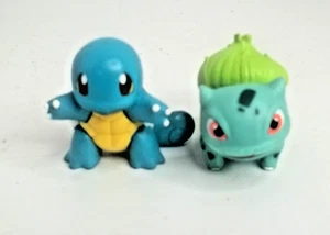 Bulbasaur, Squirtle TOMY 1999 Pokemon 2" Figure & CGTSJ Nintendo - Picture 1 of 7