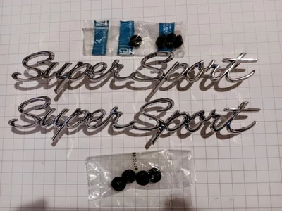 NOS 65-66 IMPALA EMBLEMAS "SUPER SPORT" (2) 3867735 Foto 1 de 2