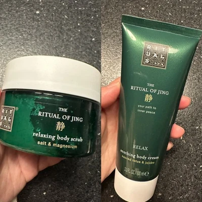 The Rituals Of Jing Relax Soothing Body Cream  100ml & Relaxing Scrub 125g set - Image 1 of 4