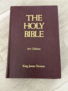 ✝️ The Holy Bible 1611 Edition King James Version Nelson 301 Hard Cover - Foto 1 di 9