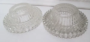 Par de bases de lámpara con cuentas de vidrio transparente para lámparas de mesa, candelabros o steampunk - Imagen 1 de 4