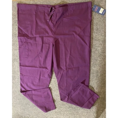 Pantalones Médicos Cherokee Workwear Púrpura Unisex Calce Alto 2XL NUEVOS NUEVOS CON ETIQUETAS Enfermera Médica Foto 1 de 4