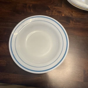 Pyrex Fire King Blue Stripe Bowl - Picture 1 of 4