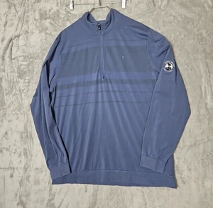 Travis Mathew Maglia Golf Uomo Manica Lunga Spiaggia Ciottoli XXL 1/4 Zip - Foto 1 di 11