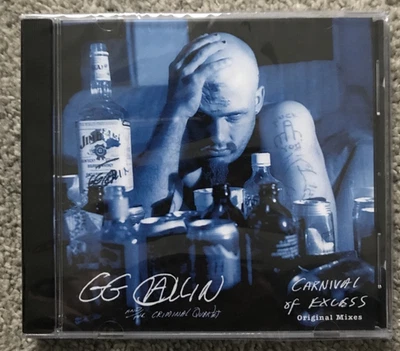 NEW GG Allin Carnival of Excess CD w Bonus Tracks ORIGINAL MIXES w/ Poster! Punk Foto 1 de 4