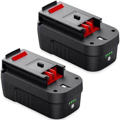 2 Pack 18V for Black and Decker HPB18 18 Volt 3.0Ah Battery HPB18-OPE 244760-00A