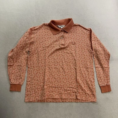 Camisa deportiva vintage Christian Dior para mujer manga larga talla pequeña estampado AOP Foto 1 de 4