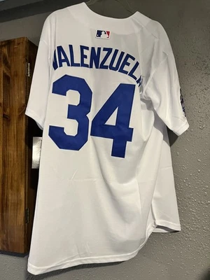Camiseta de béisbol de los Dodgers 2024 campeones de la Serie Mundial #34 Valenzuela talla M Foto 1 de 4