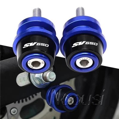 Motorcycle CNC Stand Screw Swingarm Spools Slider For Suzuki SV650 SV650S SV650X - Image 1 of 4