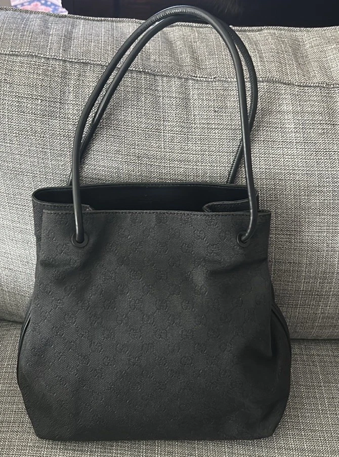 GUCCI Denim Tote, Aithentic - Image 1 of 4
