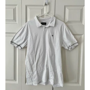 Brixton Embroidered LogoWhite Mens Polo Shirt Size XL - Picture 1 of 5
