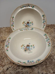 2 Vintage International Heartland Stoneware 9 Inch Serving Bowls Japan - Picture 1 of 9