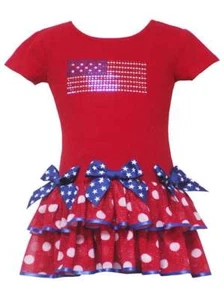 Nuevo Vestido 4 de Julio Talla 24 Meses 2 Ediciones Raras Vestido Bandera Patriótica 49.95 - Imagen 1 de 9