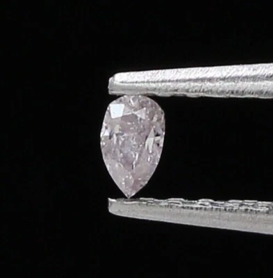 NATURAL DIAMOND 0.05TCW INTENSE PINK PEAR MODIFIED BRILLIANT CUT DIAMOND HD VDEO - Image 1 of 4
