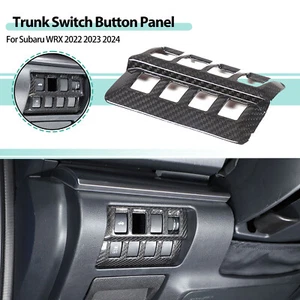 Cubierta de panel de botón de interruptor de maletero de fibra de carbono real para Subaru WRX STI 2022-2023 - Imagen 1 de 23