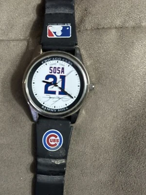 2004 Chicago Cubs Sammy Sosa #21 Game Time Watch - Image 1 of 3