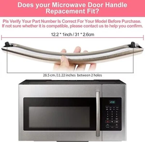 Microwave Door Handle Fit Samsung ME18H704SFS ME16H702SES SMH1816S ME18H704SFS - Picture 1 of 8