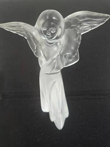 Estatuilla de ángel platillo de cristal esmerilado Lladro 7 5/8" - Imagen 1 de 7