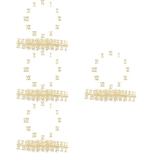 4 Pieces Wall Clock Watch Accessoires DIY Digitaluhr Zahlen Römische - Zdjęcie 1 z 12