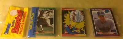 1989 Rack Pack Roberto Alomar Padres Pat Borders Blue Jays Erik Hanson Mariners - Image 1 of 2