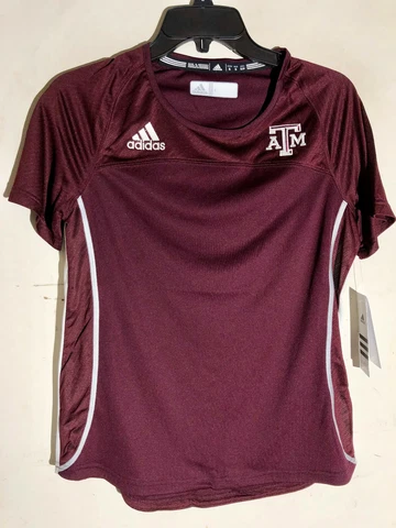 Adidas Women's NCAA TEXAS A&M Aggies Team Jersey Burgundy sz S Cover