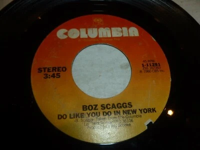BOZ SCAGGS - Do like you do in new york - 1980 US 2-track 7" Juke Box Single - Image 1 of 3