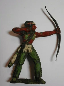 ** INDIANO CON ARCO ** SOLDATINO LANDI - XILOPLASTO GOMMA 1960 !! - Imagen 1 de 3