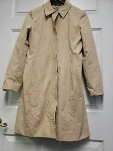 Kenneth Cole Reaction Womens Beige Tan Trench Coat Size Small - Picture 1 of 9