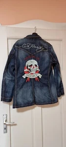 Ed Hardy Denim Mantel Herren Größe L - Bild 1 von 4