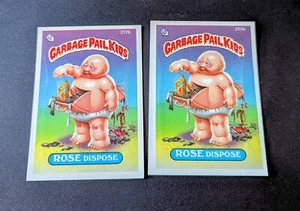 Qty. 2 Rose Dispose 1986 Garbage Pail Kids Series 6 #217b - Picture 1 of 2