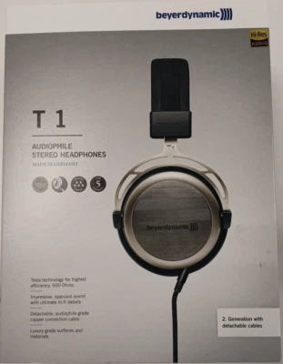 Audiophile Tesla Headphones: Beyerdynamic T1 2nd Gen Japan 241004 - Image 1 of 4
