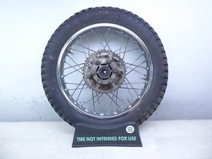 1973 Kawasaki F9 Big Horn K779-1) chrome rear wheel with sprocket 18in - Picture 1 of 12