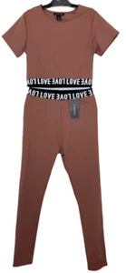 C-M O D E Two Piece LOVE Pants Suite Size Small/Medium NWT - Picture 1 of 12