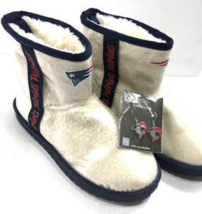 Foco New England Patriots Boots NFL Football - Women Size 8 + Free Earrings - Picture 1 of 16